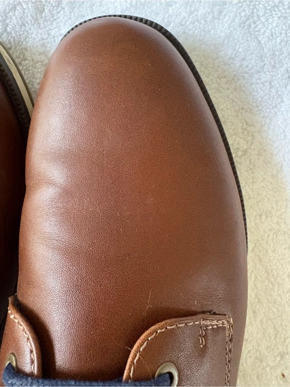 Sonoma Boys Villian Brown Oxford Dress Shoes Size 5 Memory Foam Excellent